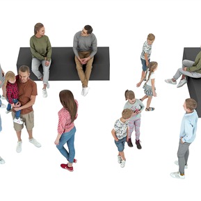 现代 多人 人物男人女人儿童多人