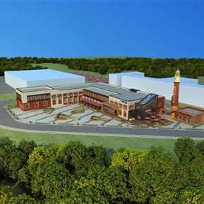 现代 餐厅建筑 酒店