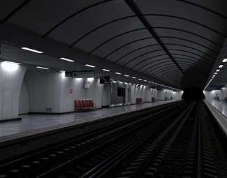 现代火车站