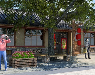 中式村庄建筑