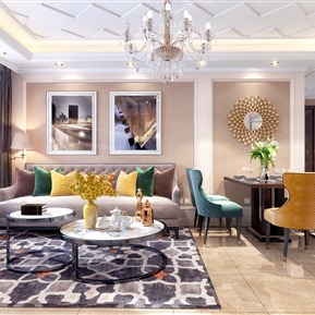 后现代 客餐厅 简约客餐厅