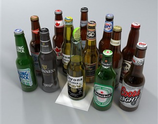 现代酒瓶造型