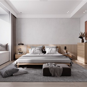 北欧 卧室 主卧