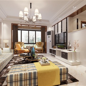 现代 客厅 客餐厅