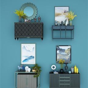 新中式 玄关柜 装饰柜集合