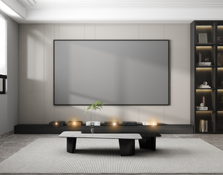 现代 投影幕布 激光电视 激光投影仪 激光投影幕