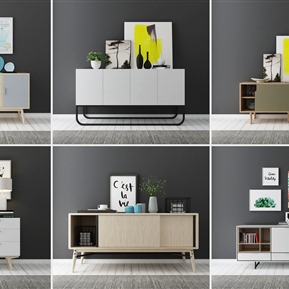 北欧 边柜 玄关餐边柜组合