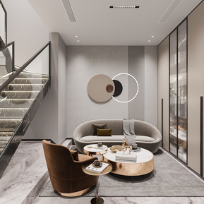 现代 地下室 地下室厅