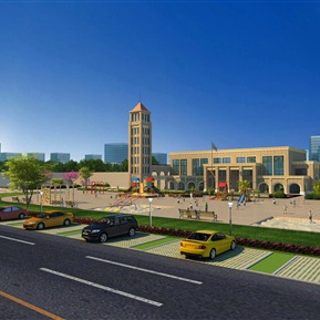 简欧 商业楼 商业建筑