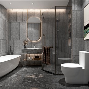 现代 卫生间 别墅