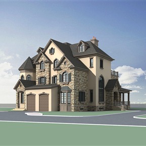 简欧 独栋别墅 别墅