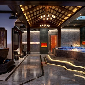 新中式 洗浴中心 温泉酒店洗浴区