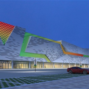 现代 商业楼 商场