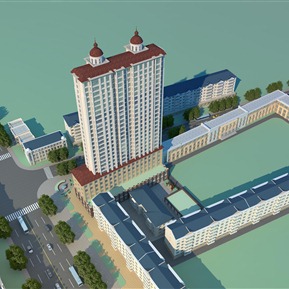 欧式 建筑 高层