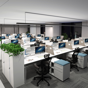 现代 公共办公区 员工区