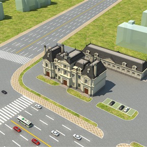 欧式 商业楼 办公楼酒庄酒店酒吧