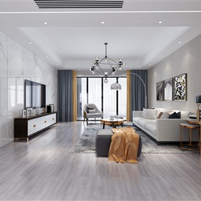 现代 客厅 客餐厅