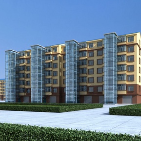 现代 住宅楼 老房