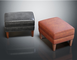 现代软包沙发凳