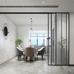 现代 餐厅 简约餐厅