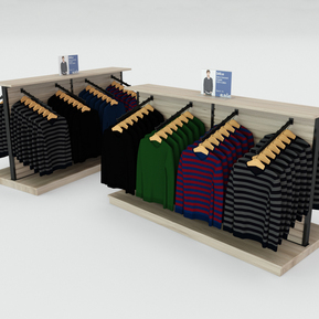 现代 衣架 展示架