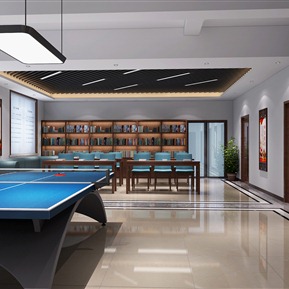 新中式 活动室 职工活动室