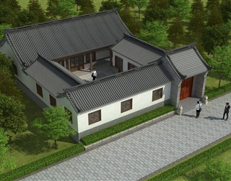 中式别墅庭院设计