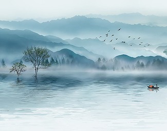 民族风风景装饰画贴图下载-3d溜溜网