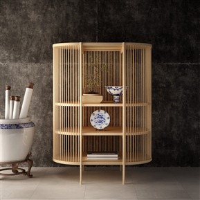 新中式 玄关柜 边柜玄关柜