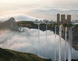 现代 风景 开篇意境镜头