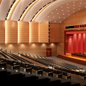 现代 会议厅 党校大报告厅