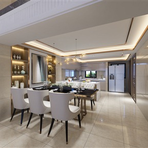 轻奢 餐厅 别墅餐厅