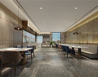 现代 餐厅 酒店自助餐厅