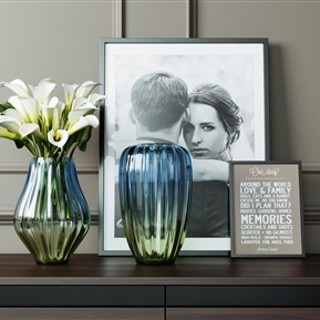 现代 花瓶 相框 花卉 摆件 装饰品