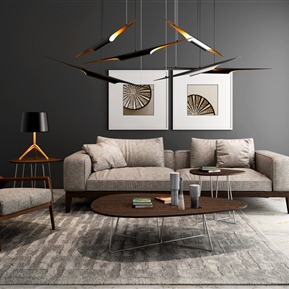 现代 沙发茶几组合