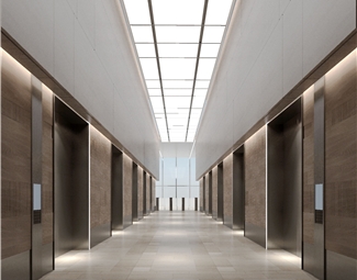现代办公楼走廊