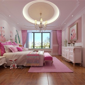 欧式 儿童房 女孩房