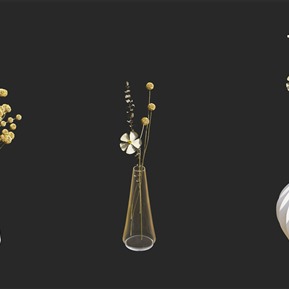 现代 花瓶 植物盆栽花瓶花草花卉干花干枝