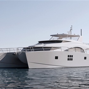 现代 游艇 双体穿浪游艇