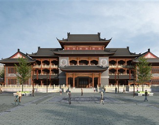 中式中式建筑入口