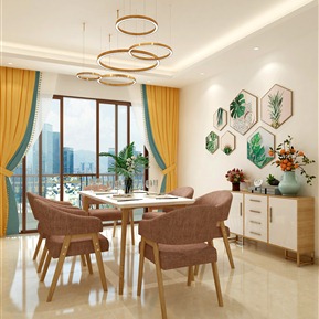 北欧 餐桌椅组合 桌椅组合