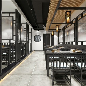 新中式 餐厅 徽派餐厅