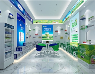 现代 牛奶店 牛奶店面