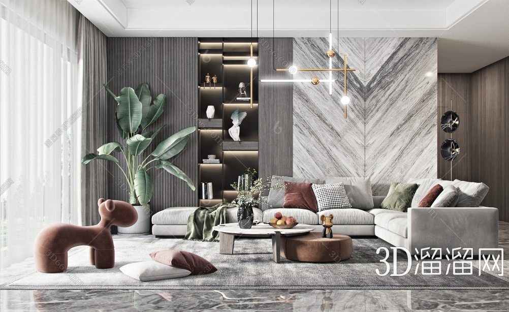 【现代3d模型下载】_免费3d模型库下载_1584584994_3d溜溜网