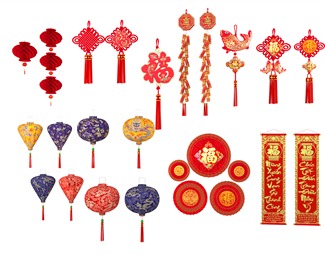 新中式 挂件 春节挂件