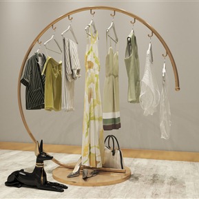现代 衣架 落地衣架