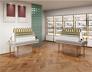 轻奢 展柜 化妆品店