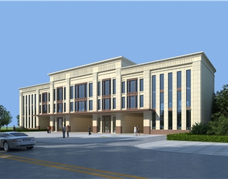 简欧三层公共建筑