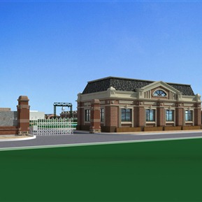 欧式 大门 中石油办公大门