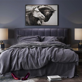 现代 双人床  床组合